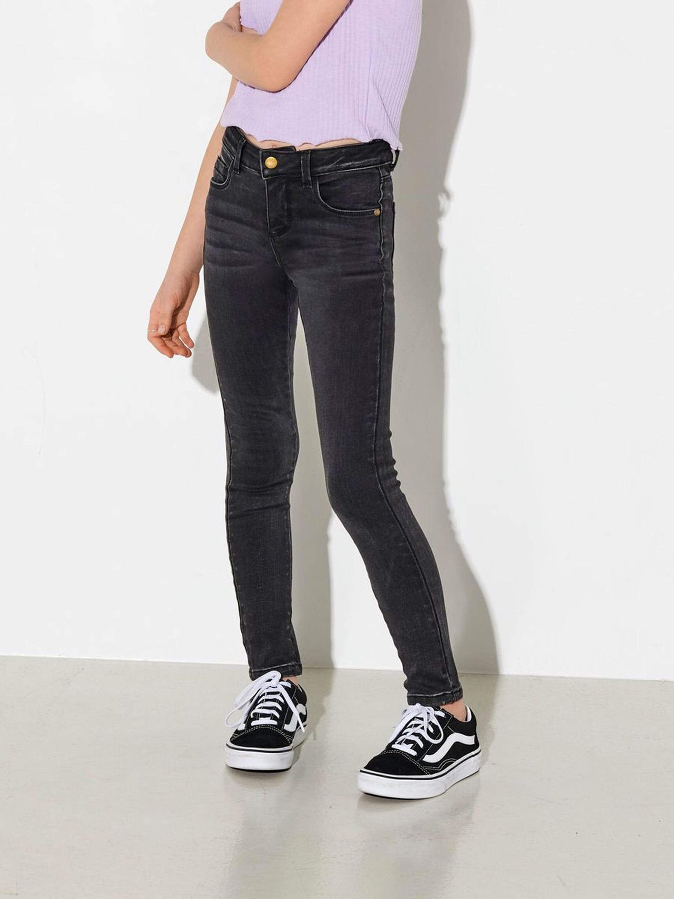 Kids ONLY KONRACHEL Skinny Fit Jeans - Black –